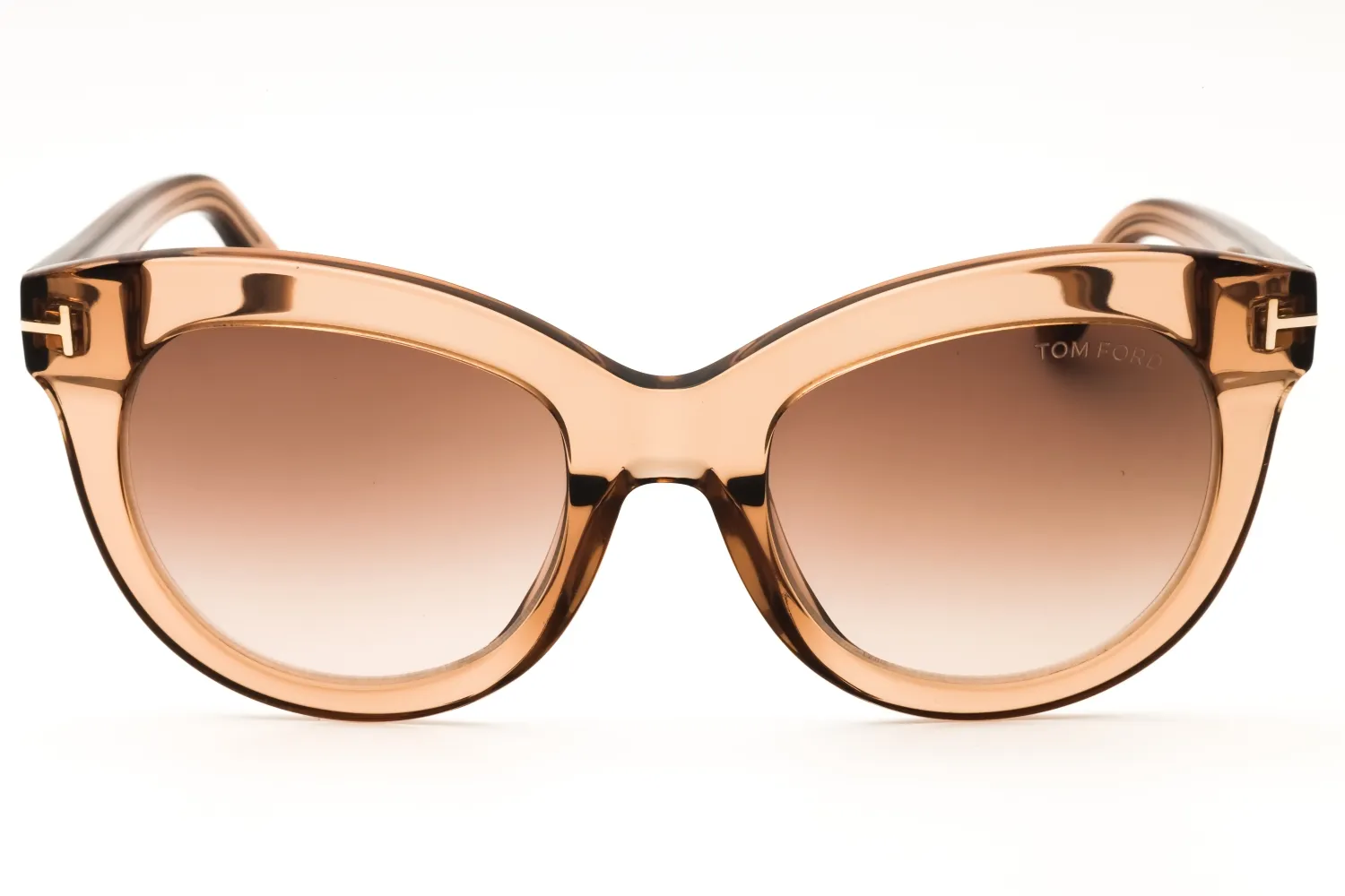 Tom Ford FT1189 45F Sunglasses Shiny Light Brown 53mm Women 2