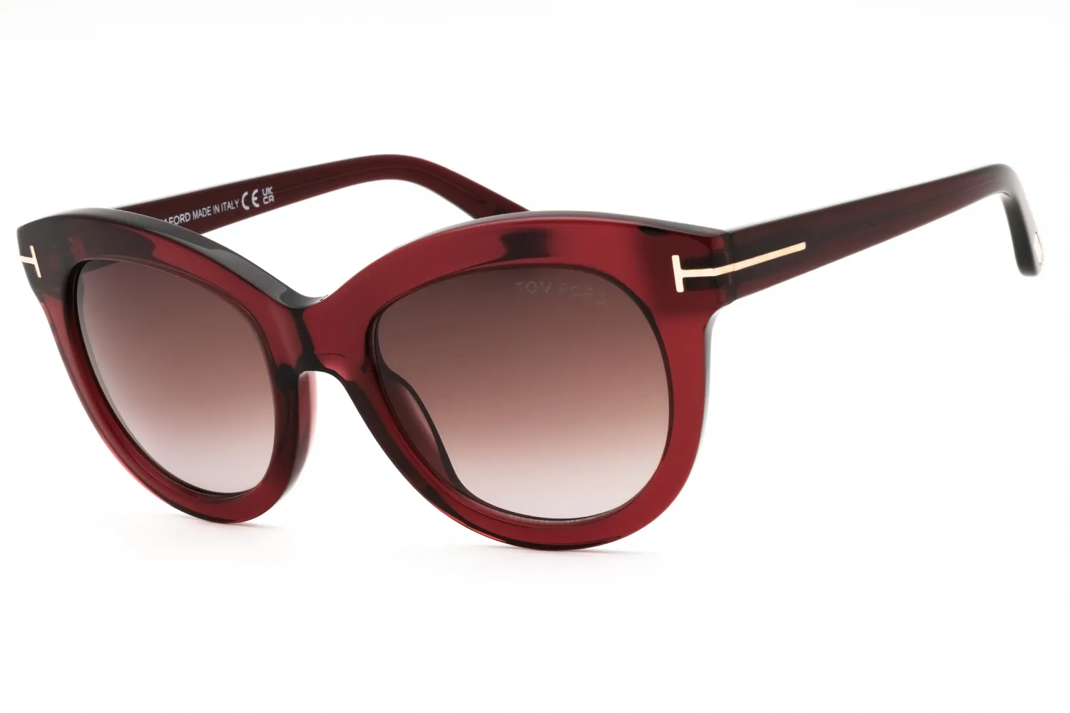 Tom Ford FT1189 69T Sunglasses Shiny Bordeaux 53mm Women
