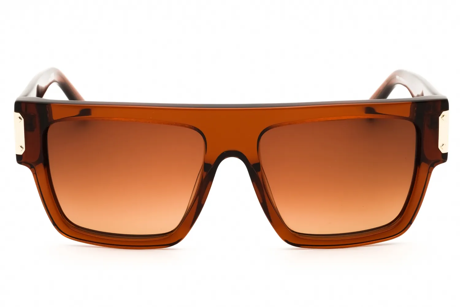 MCM MW0011 45F Sunglasses Shiny Light Brown 55mm Unisex 2