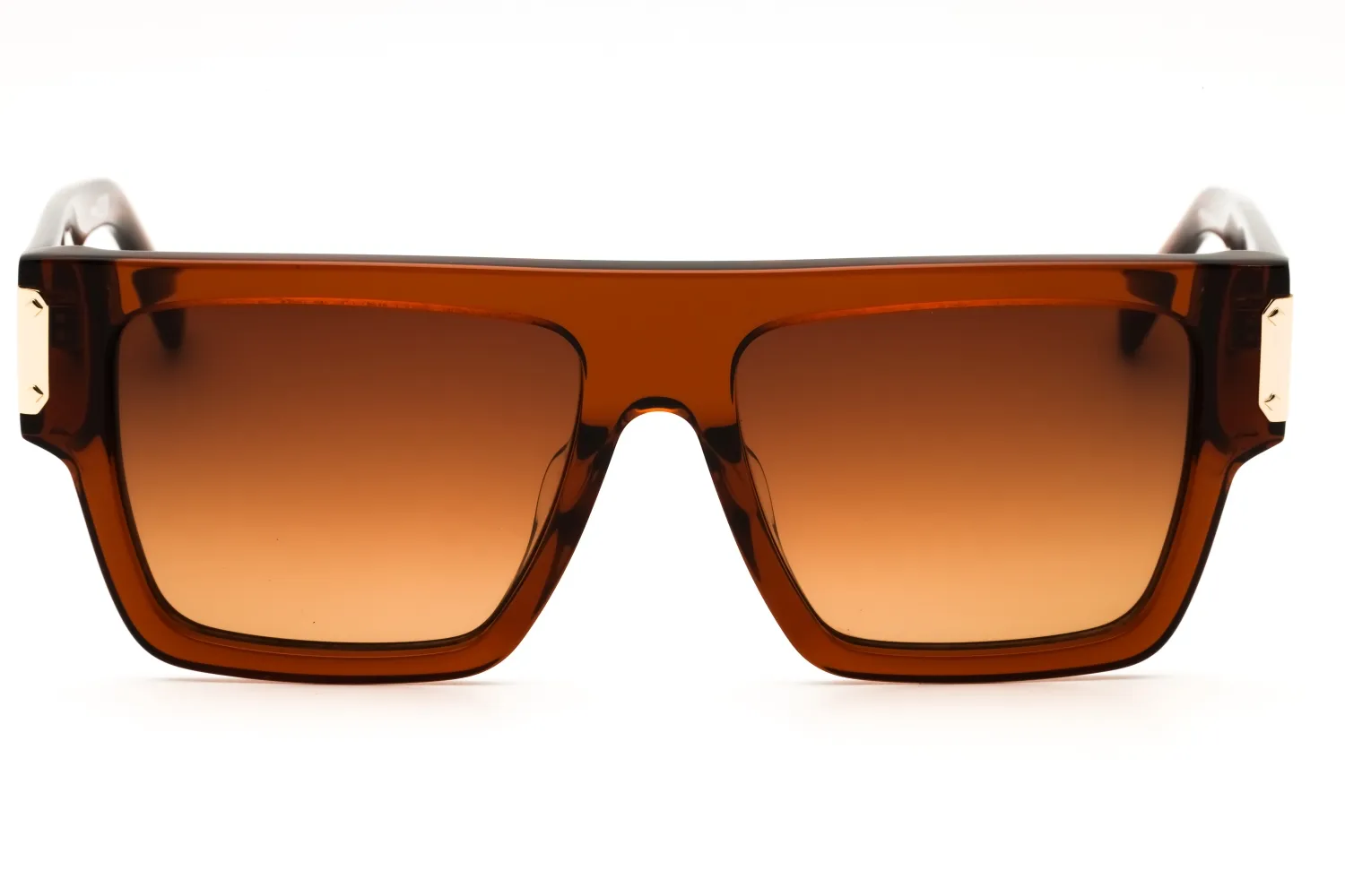 MCM MW0011-F 45F Sunglasses Shiny Light Brown 55mm Unisex 2