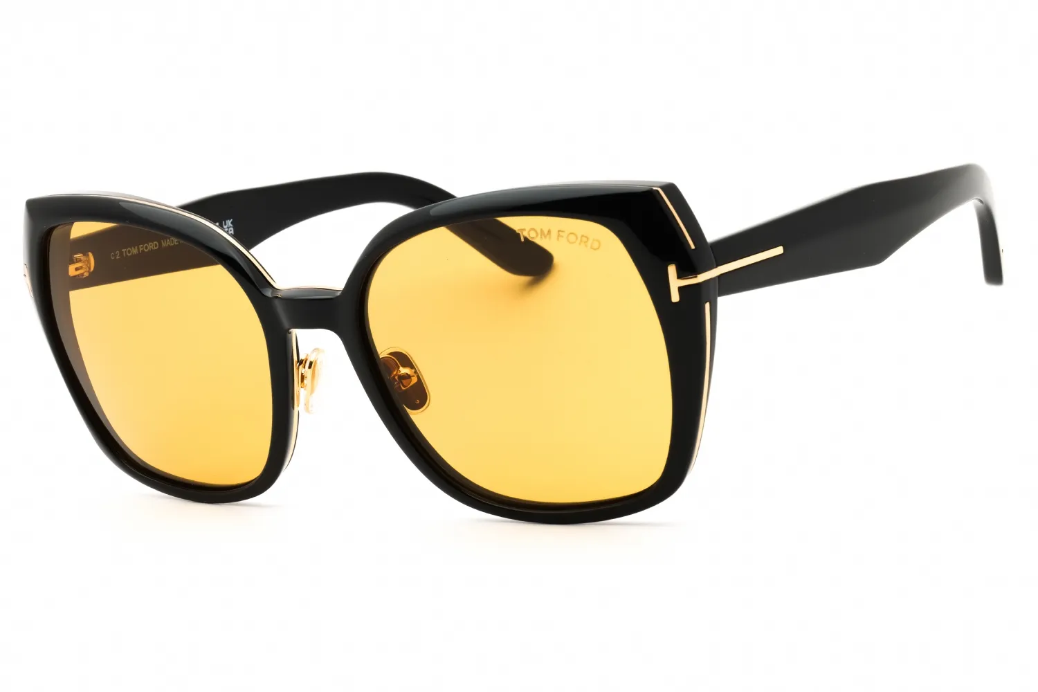 Tom Ford FT1223 01E Sunglasses Shiny Black 58mm Women