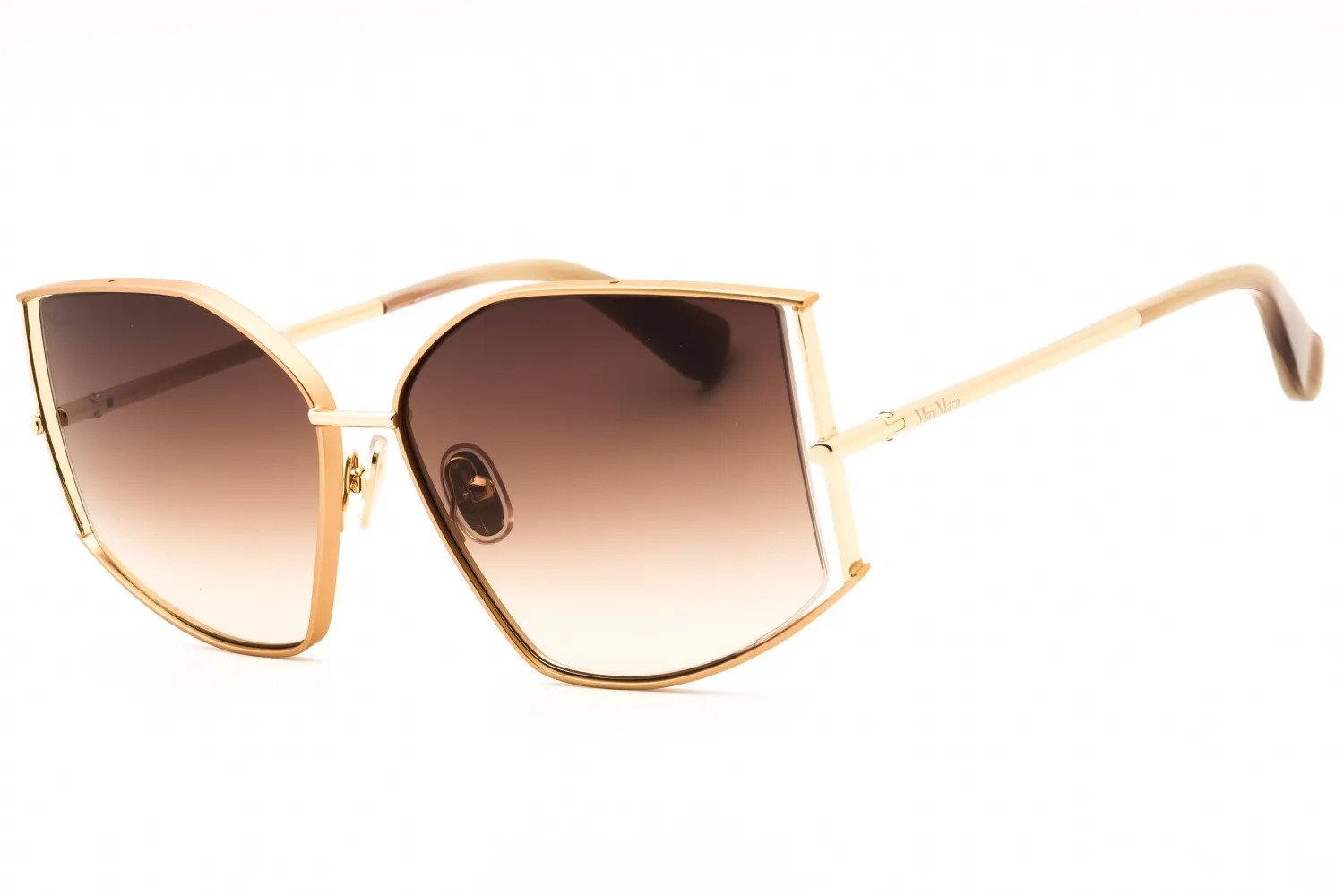 Max Mara MM0142 32F Sunglasses Gold 59mm Women