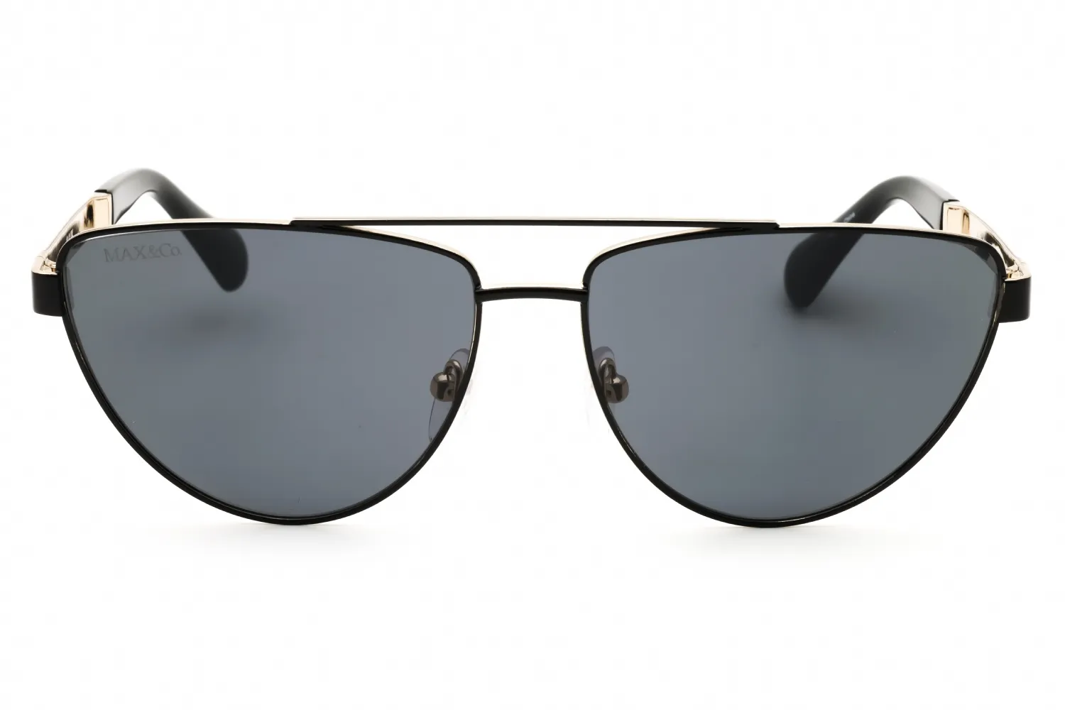 Max & Co MO0129 01A Sunglasses Shiny Black 57mm Women 2