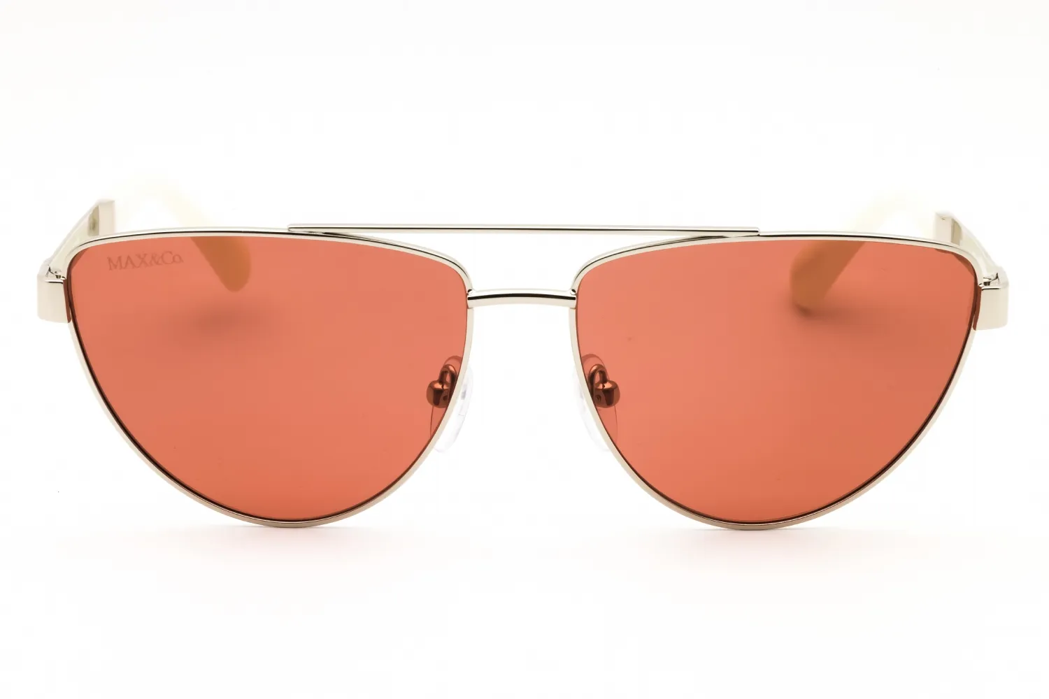 Max & Co MO0129 16E Sunglasses Shiny Palladium 57mm Women 2