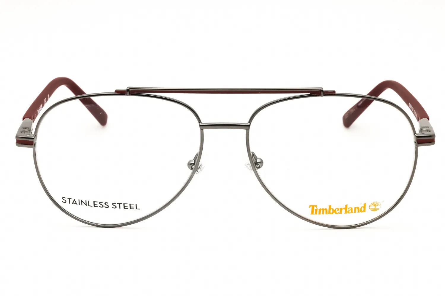 Timberland TB50050 006 Eyeglasses Shiny Dark Nickeltin 57mm Men 2