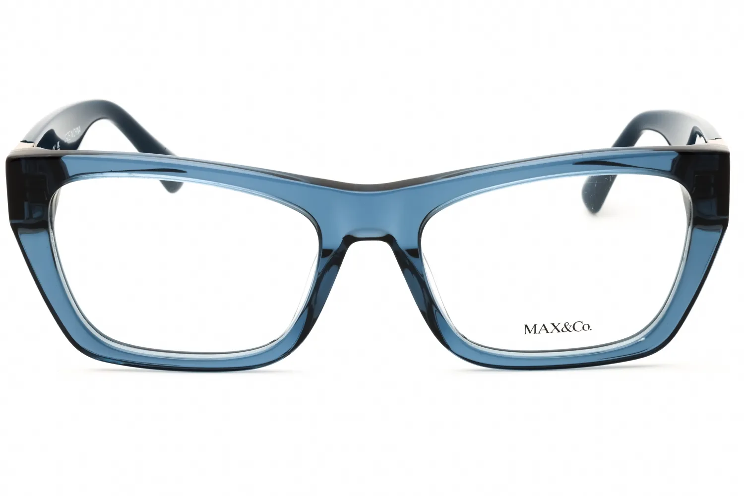 Max & Co MO5186 090 Eyeglasses Shiny Blue 53mm Women 2