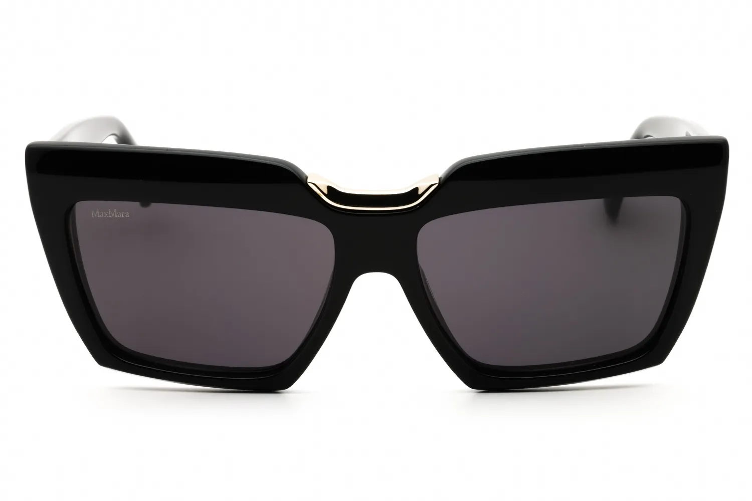 Max Mara MM0137 01A Sunglasses Shiny Black 56mm Women 2