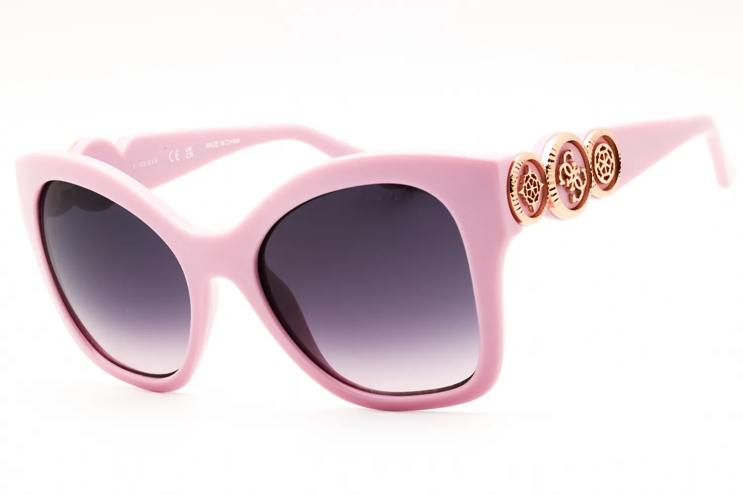 Guess GU00197 78Z Sunglasses Shiny Lilac 55mm Women