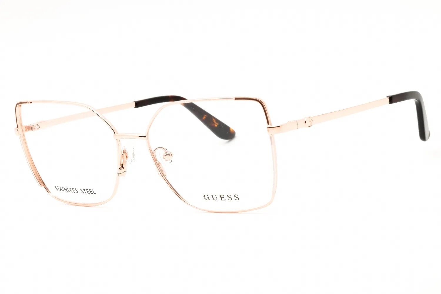 Guess GU50223 028 Eyeglasses Shiny Rose Gold 57mm Women