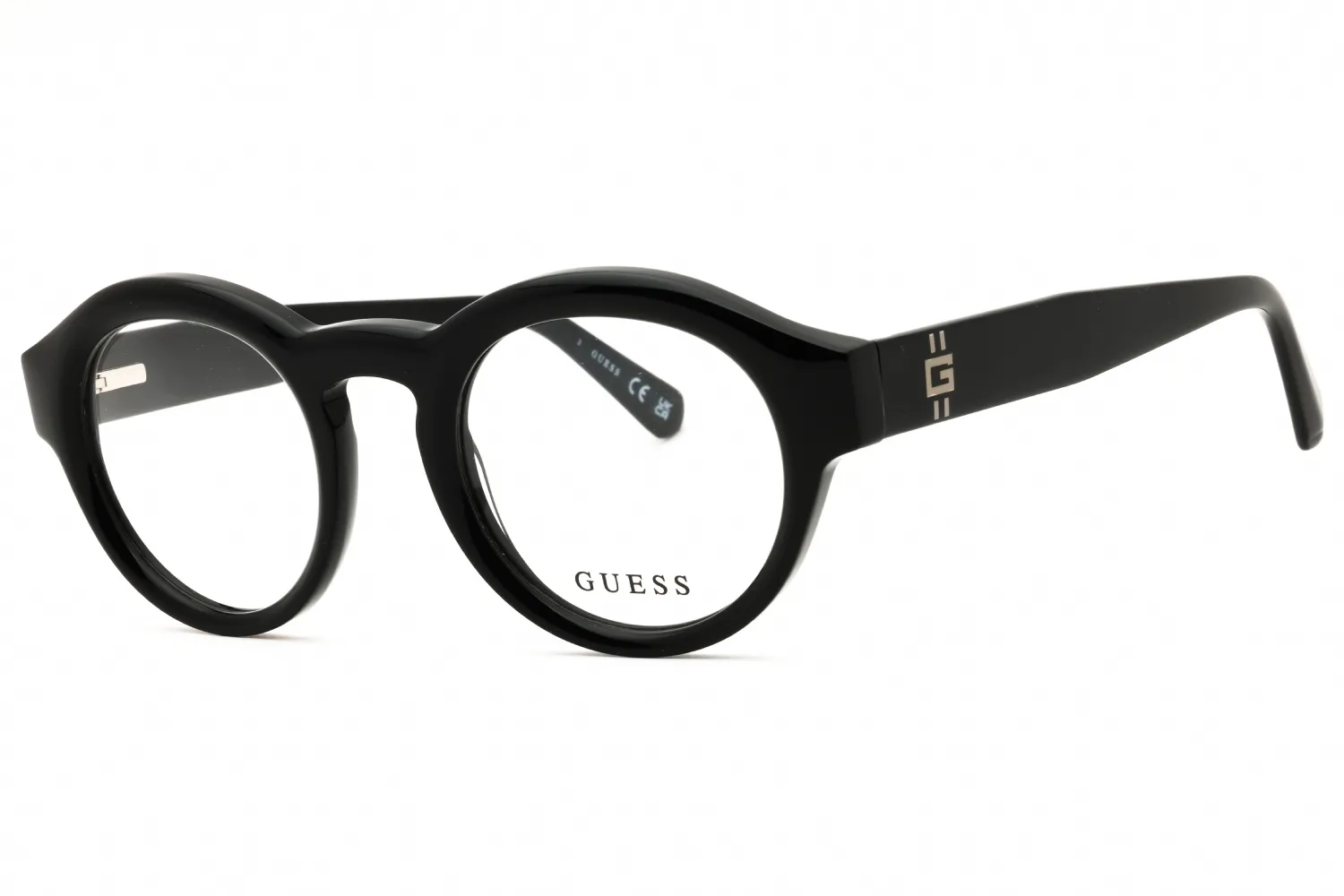 Guess GU50237 001 Eyeglasses Shiny Black 47mm Men