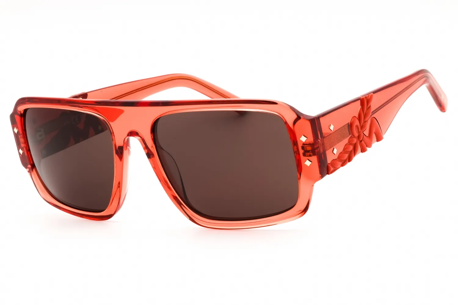 MCM MW0022 42E Sunglasses Shiny Orange 55mm Women