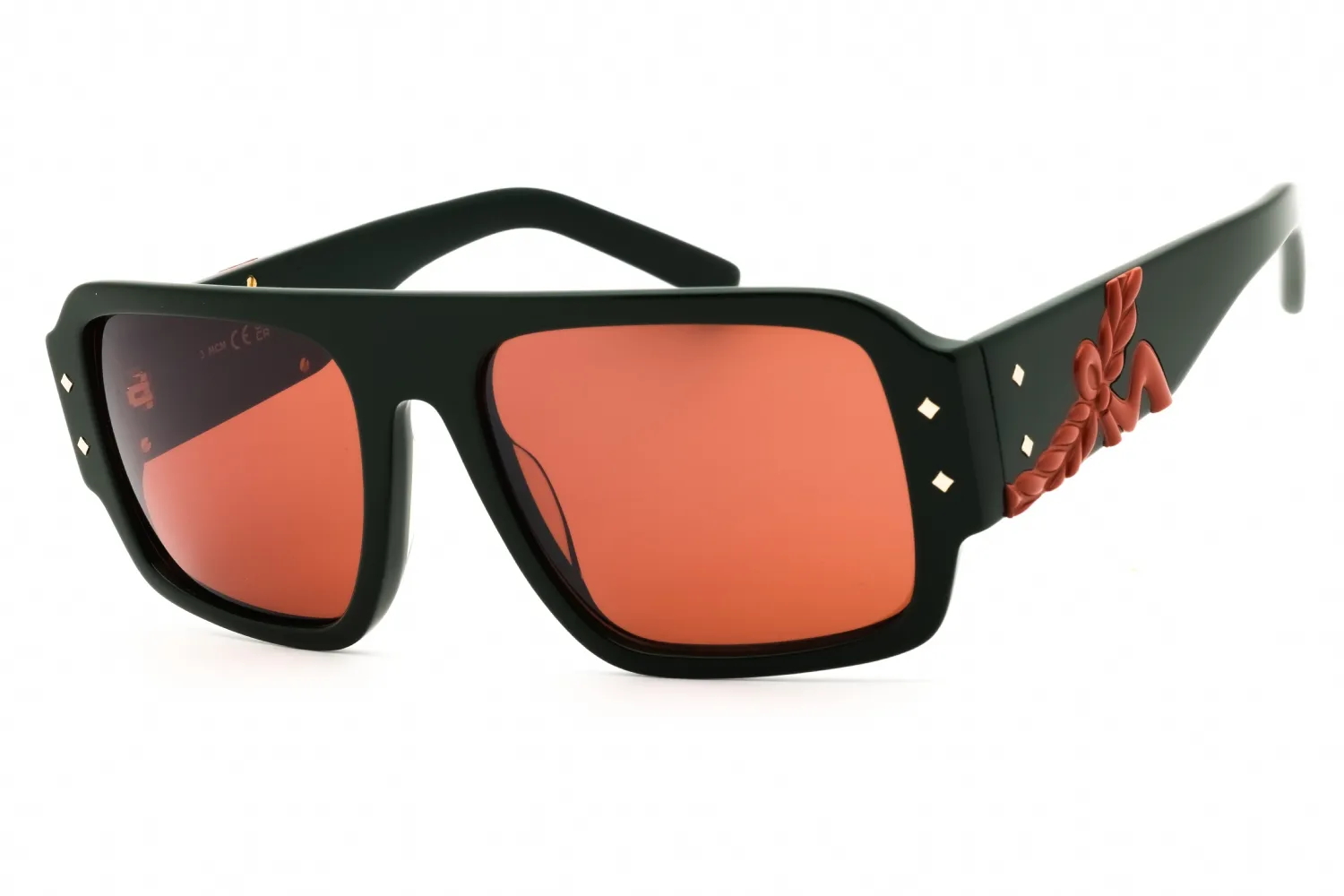 MCM MW0022 96J Sunglasses Shiny Dark Green 55mm Women