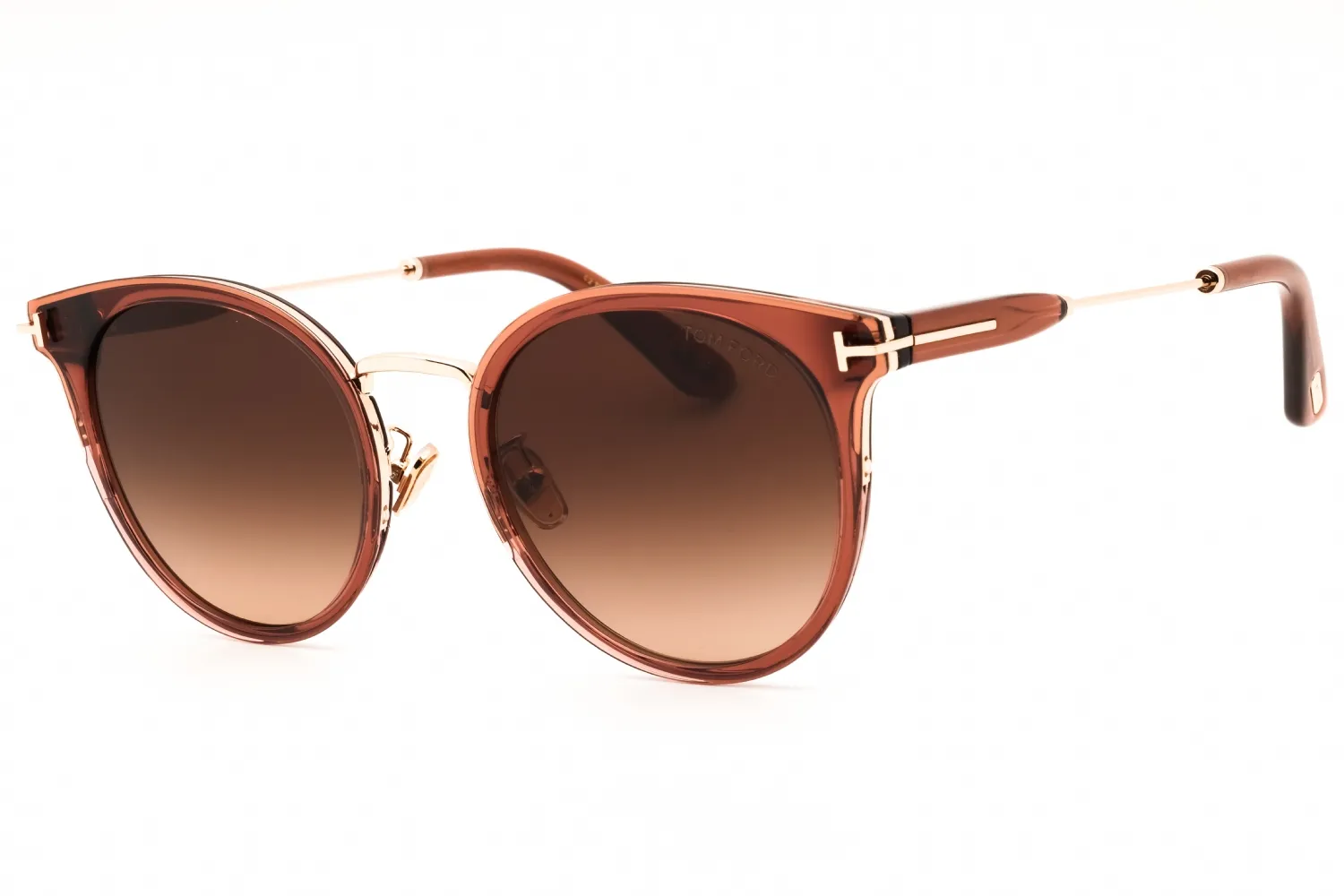 Tom Ford FT1244-K 45F Sunglasses Shiny Light Brown 54mm Women