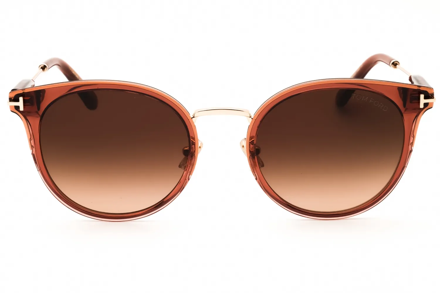 Tom Ford FT1244-K 45F Sunglasses Shiny Light Brown 54mm Women 2