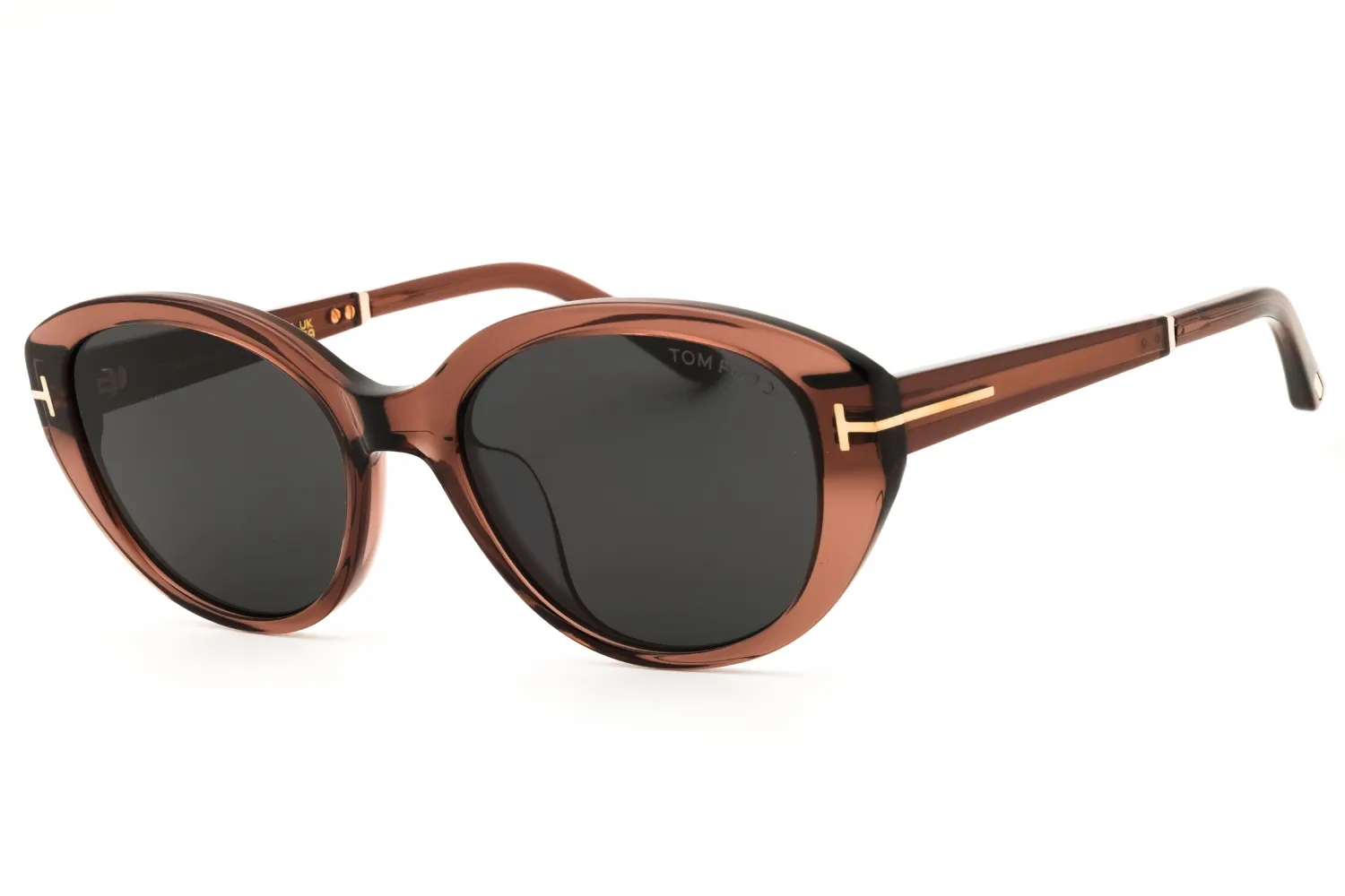 Tom Ford FT1246-K 45A Sunglasses Shiny Light Brown 54mm Women