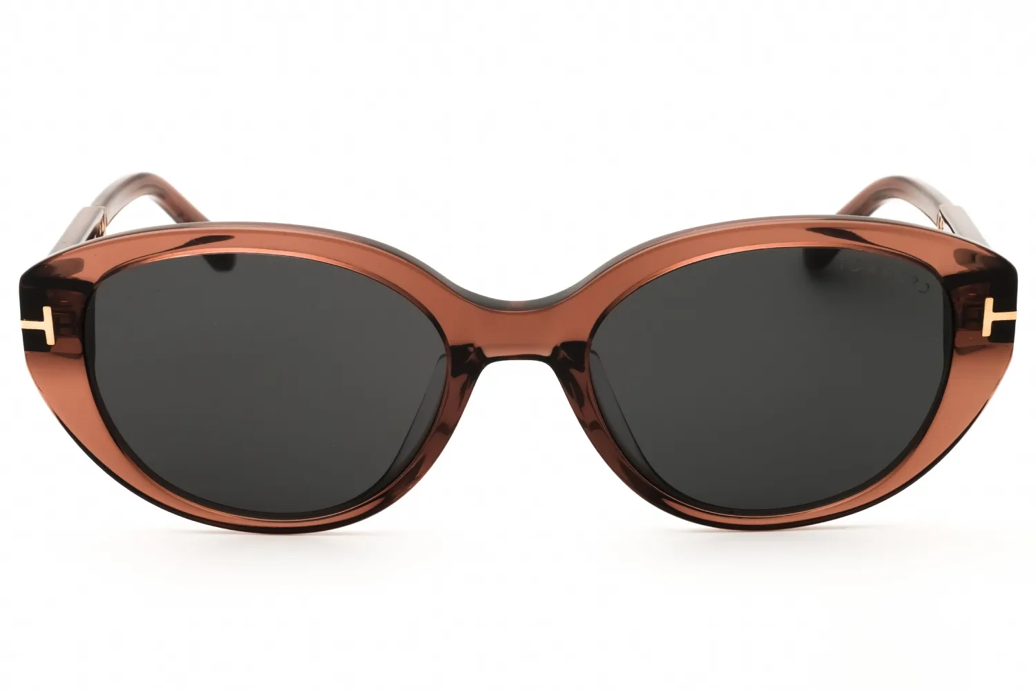 Tom Ford FT1246-K 45A Sunglasses Shiny Light Brown 54mm Women 2