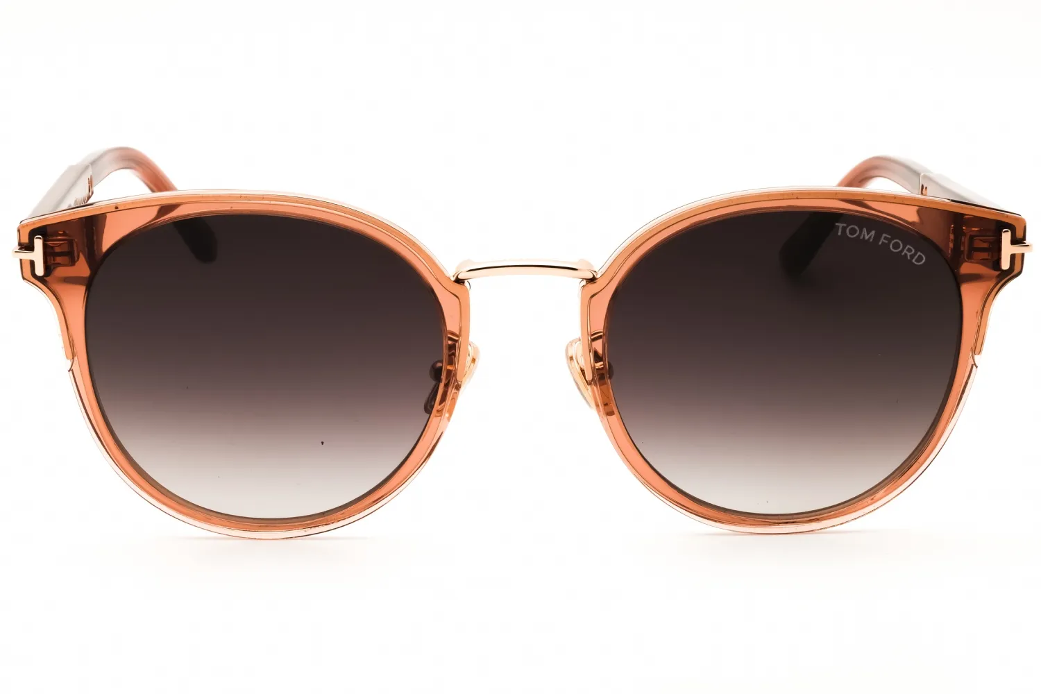 Tom Ford FT1247-K 45B Sunglasses Shiny Light Brown 54mm Women 2