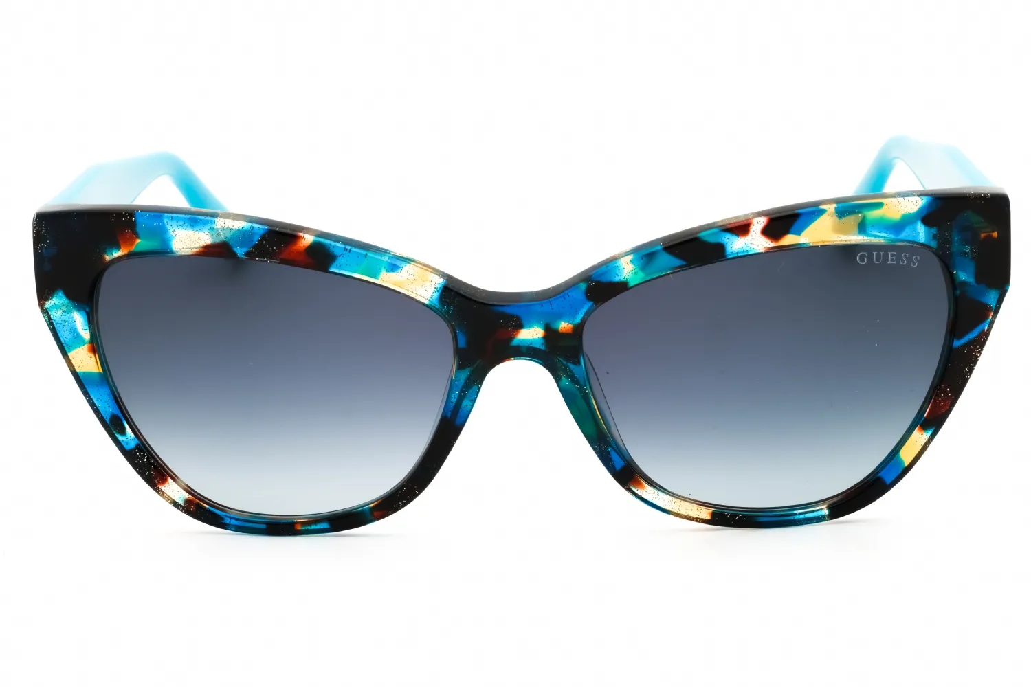 Guess GU00204 87P Sunglasses Shiny Turquoise 55mm Women 2