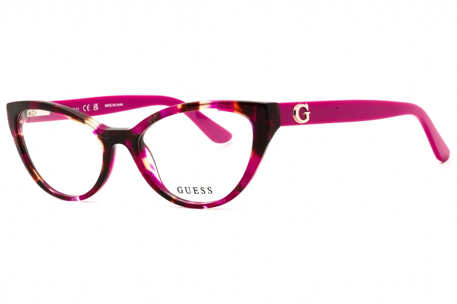 Guess GU50236 078 Eyeglasses Shiny Lilac 54mm Women
