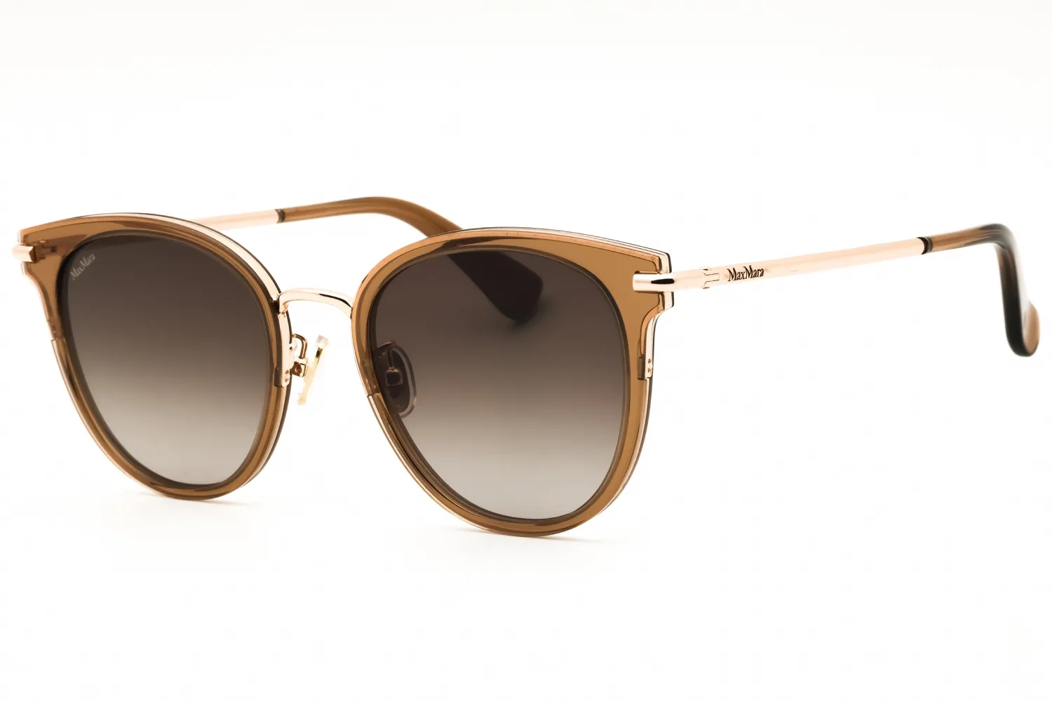 Max Mara MM0149-K 45F Sunglasses Shiny Light Brown 54mm Women