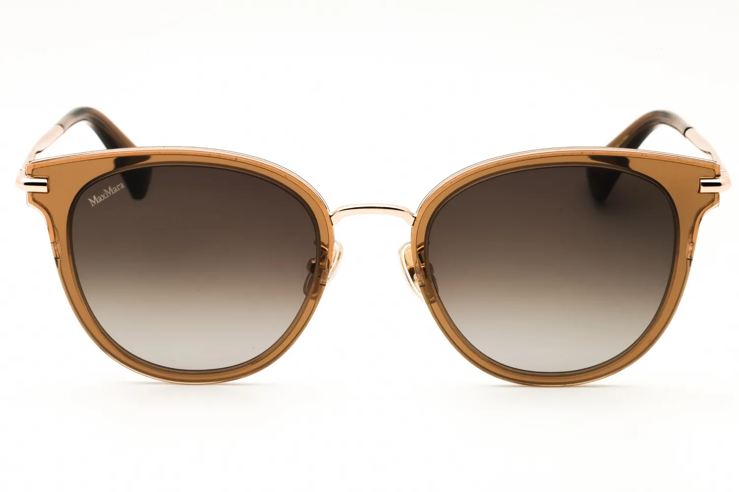 Max Mara MM0149-K 45F Sunglasses Shiny Light Brown 54mm Women 2