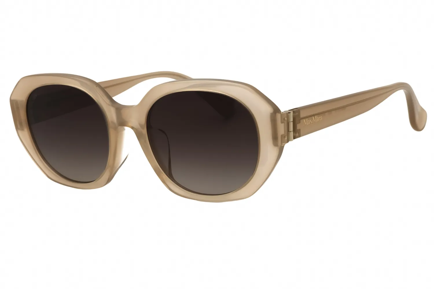 Max Mara MM0151-K 45B Sunglasses Shiny Light Brown 54mm Women