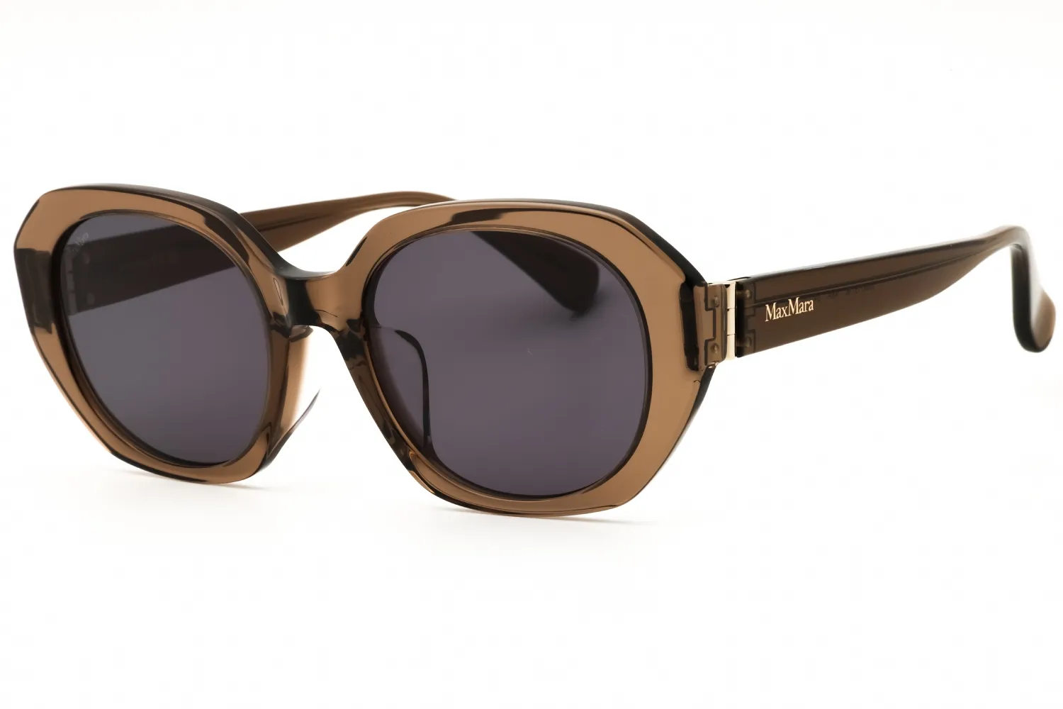 Max Mara MM0151-K 48A Sunglasses Shiny Dark Brown 54mm Women