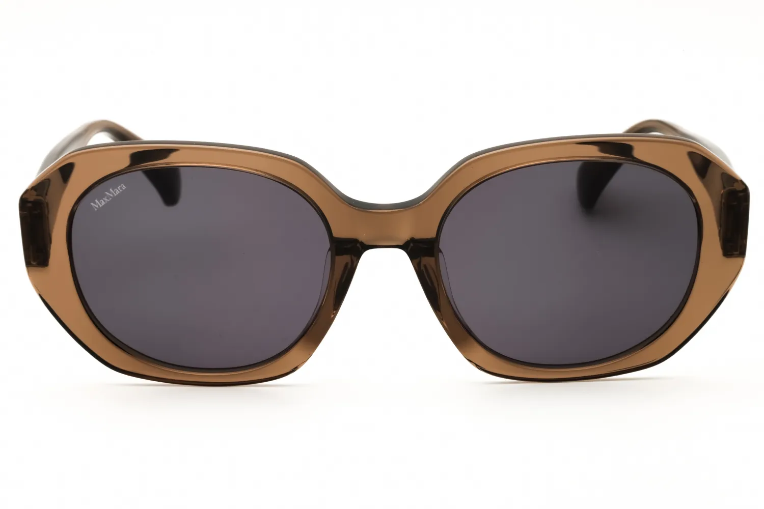 Max Mara MM0151-K 48A Sunglasses Shiny Dark Brown 54mm Women 2