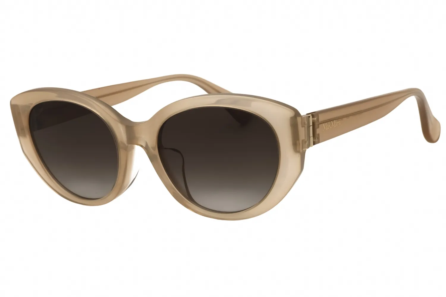 Max Mara MM0154-K 45F Sunglasses Shiny Light Brown 54mm Women