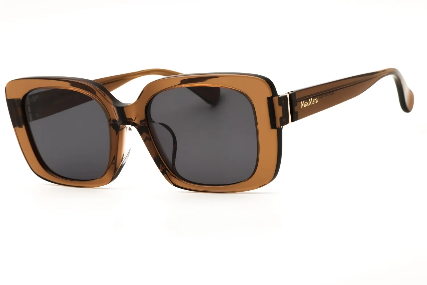 Max Mara MM0155-k 45A Sunglasses Shiny Light Brown 54mm Women