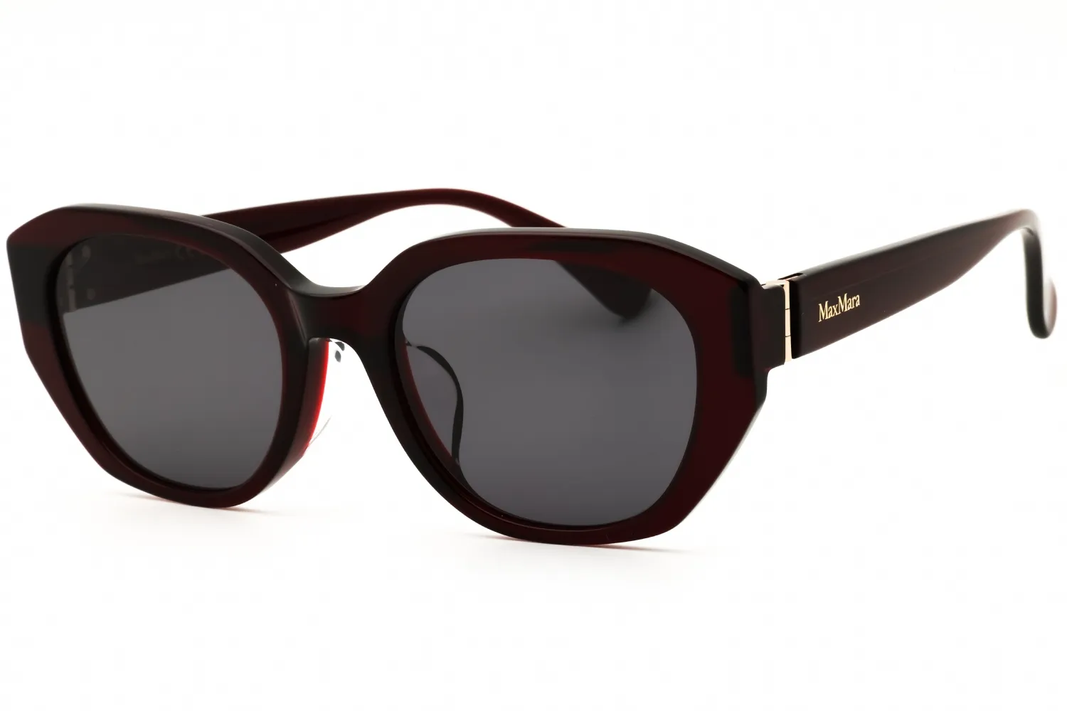 Max Mara MM0156-K 48A Sunglasses Shiny Bordeaux 54mm Women