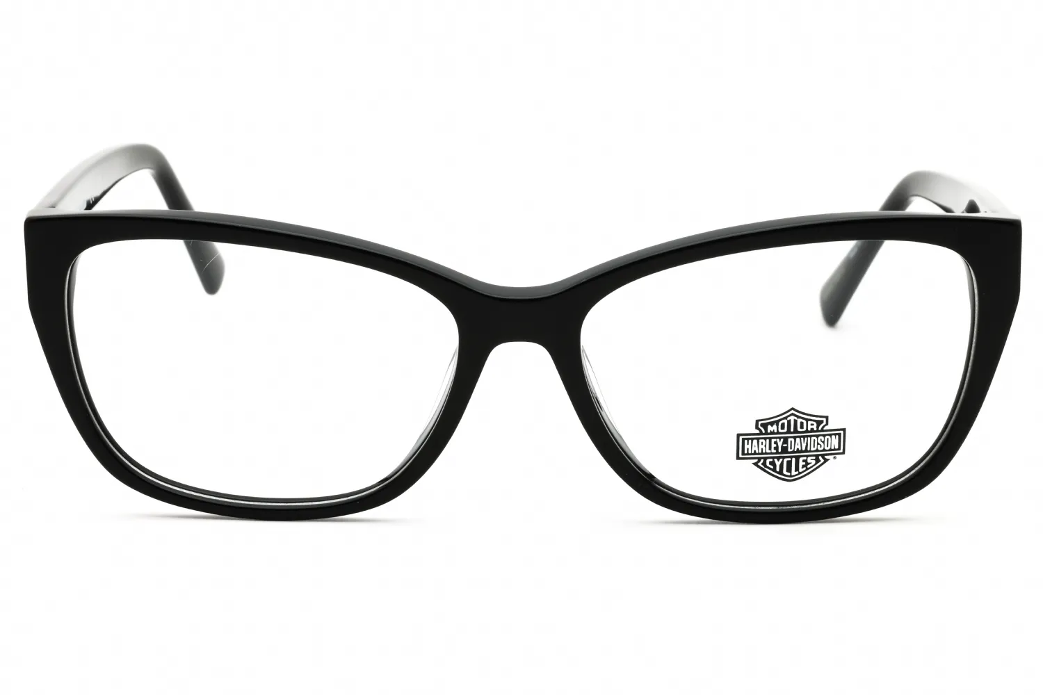 Harley Davidson HD50108 001 Eyeglasses Shiny Black 55mm Women 2