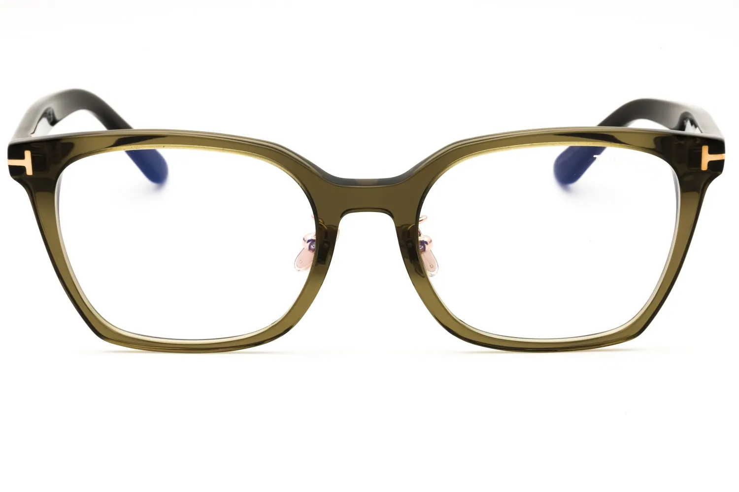Tom Ford FT6103-D-B 096 Eyeglasses Shiny Dark Green 53mm Women 2