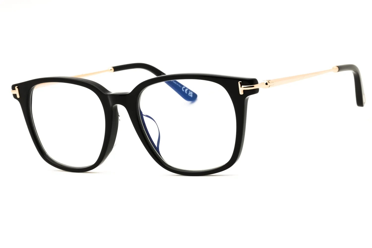 Tom Ford FT6106-D-B 001 Eyeglasses Shiny Black 53mm Unisex