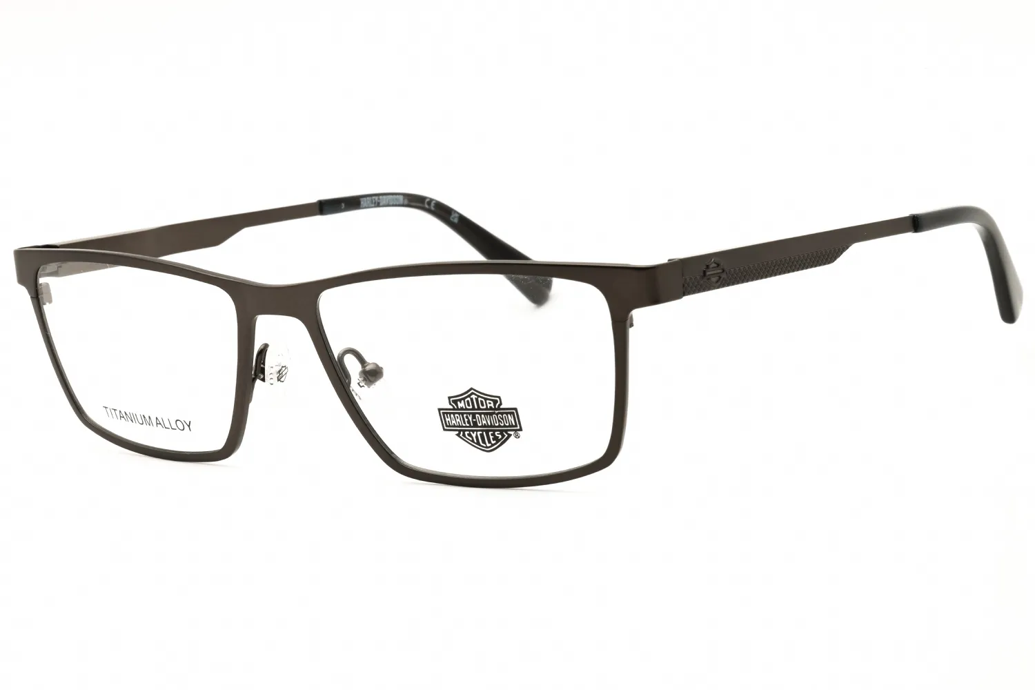 Harley Davidson HD50117 007 Eyeglasses Matte Dark Nickeltin 56mm Men