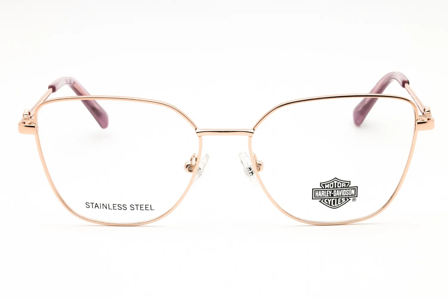 Harley Davidson HD50118 028 Eyeglasses Shiny Rose Gold 54mm Women 2