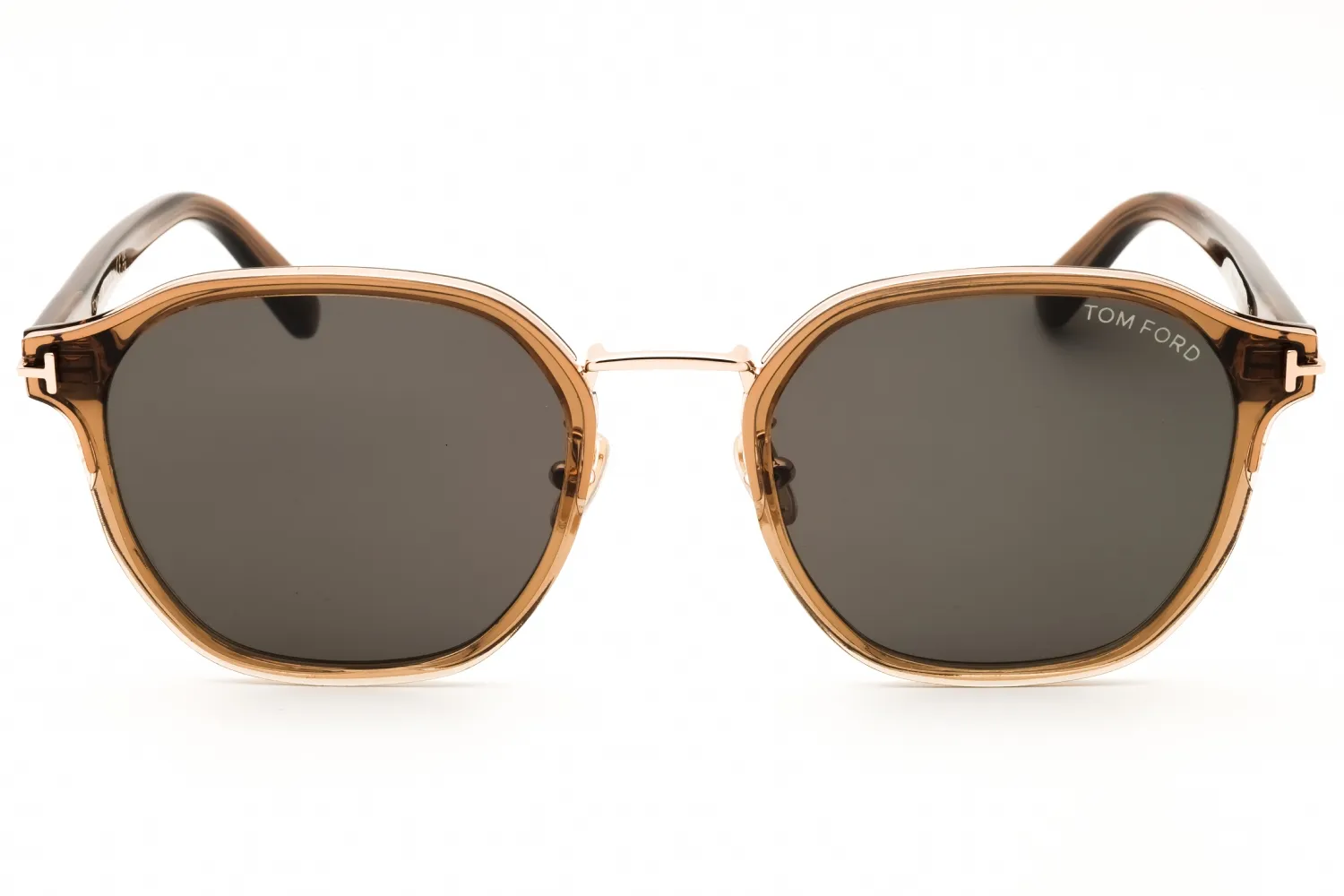 Tom Ford FT1289-K 45A Sunglasses Shiny Light Brown 55mm Men 2