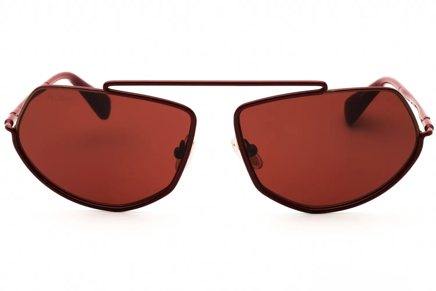 Max Mara MM0165 69S Sunglasses Shiny Bordeaux 60mm Women 2