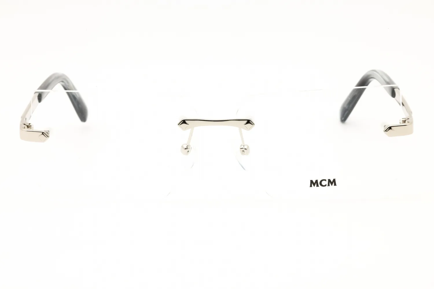 MCM MW5018-H 016 Eyeglasses Shiny Palladium 56mm Women 2