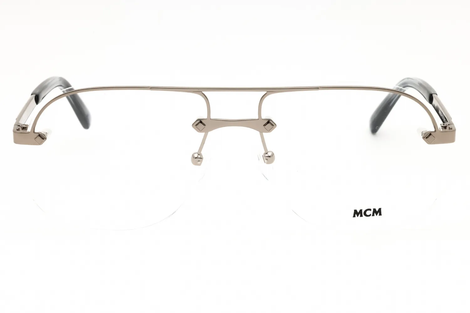 MCM MW5019-H 014 Eyeglasses Shiny Light Ruthenium 59mm Men 2