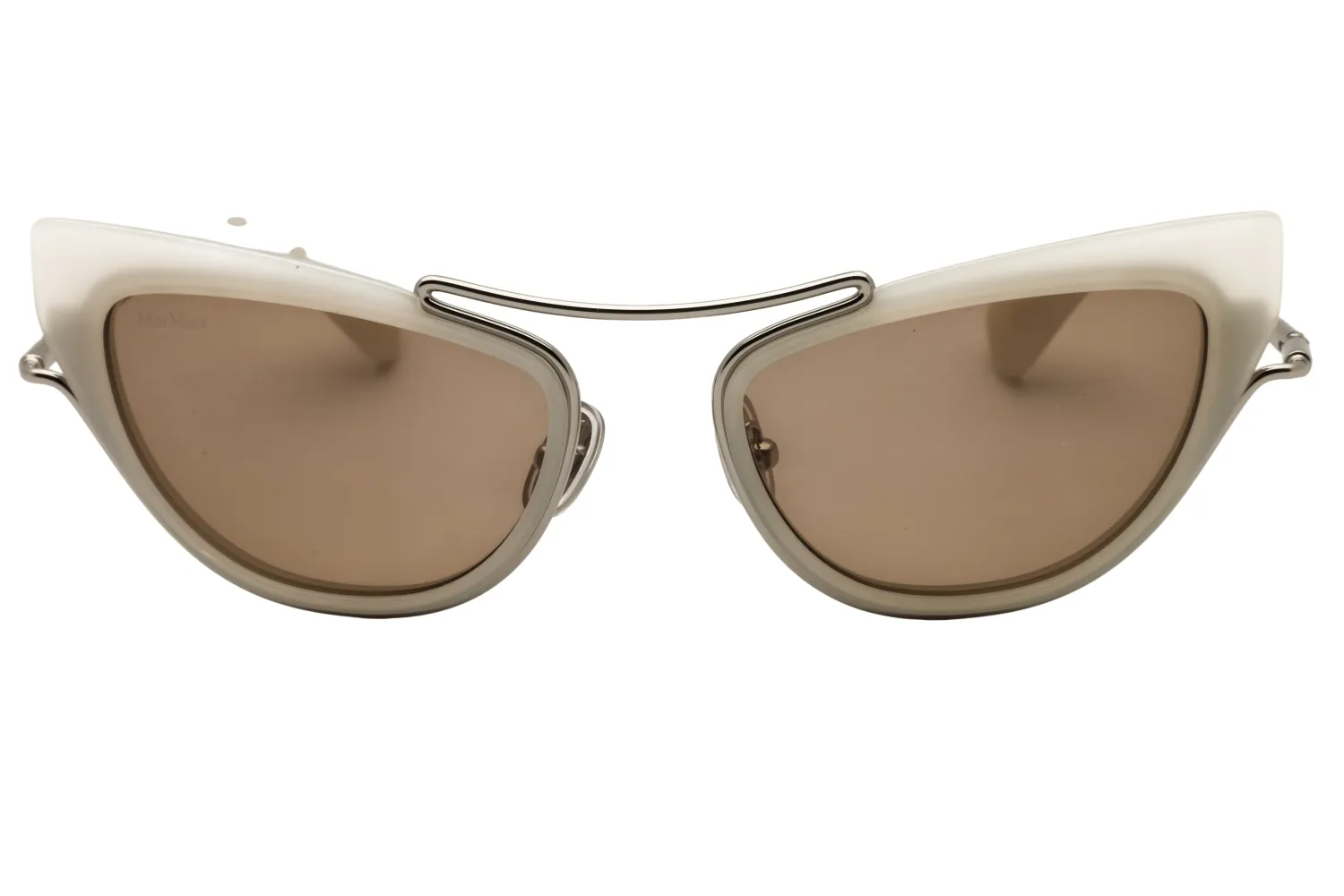 Max Mara MM0172 25E Sunglasses Ivory 53mm Women 2