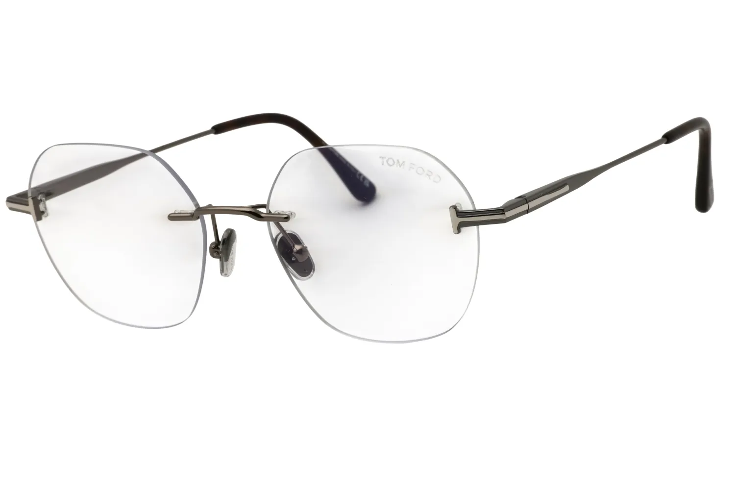 Tom Ford FT6126-B 008 Eyeglasses Shiny Gunmetal 52mm Men