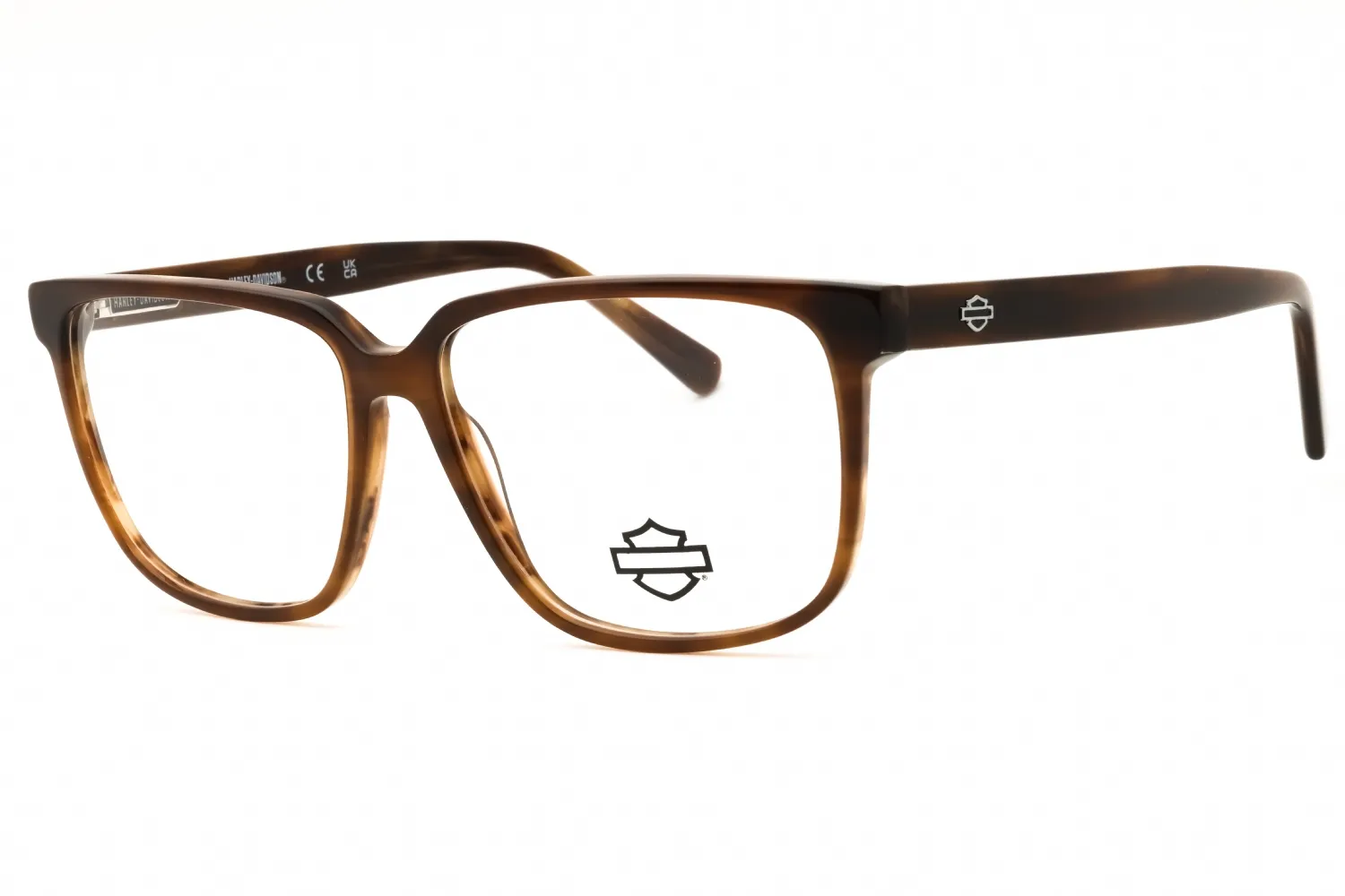 Harley Davidson HD50123 048 Eyeglasses Shiny Dark Brown 61mm Men