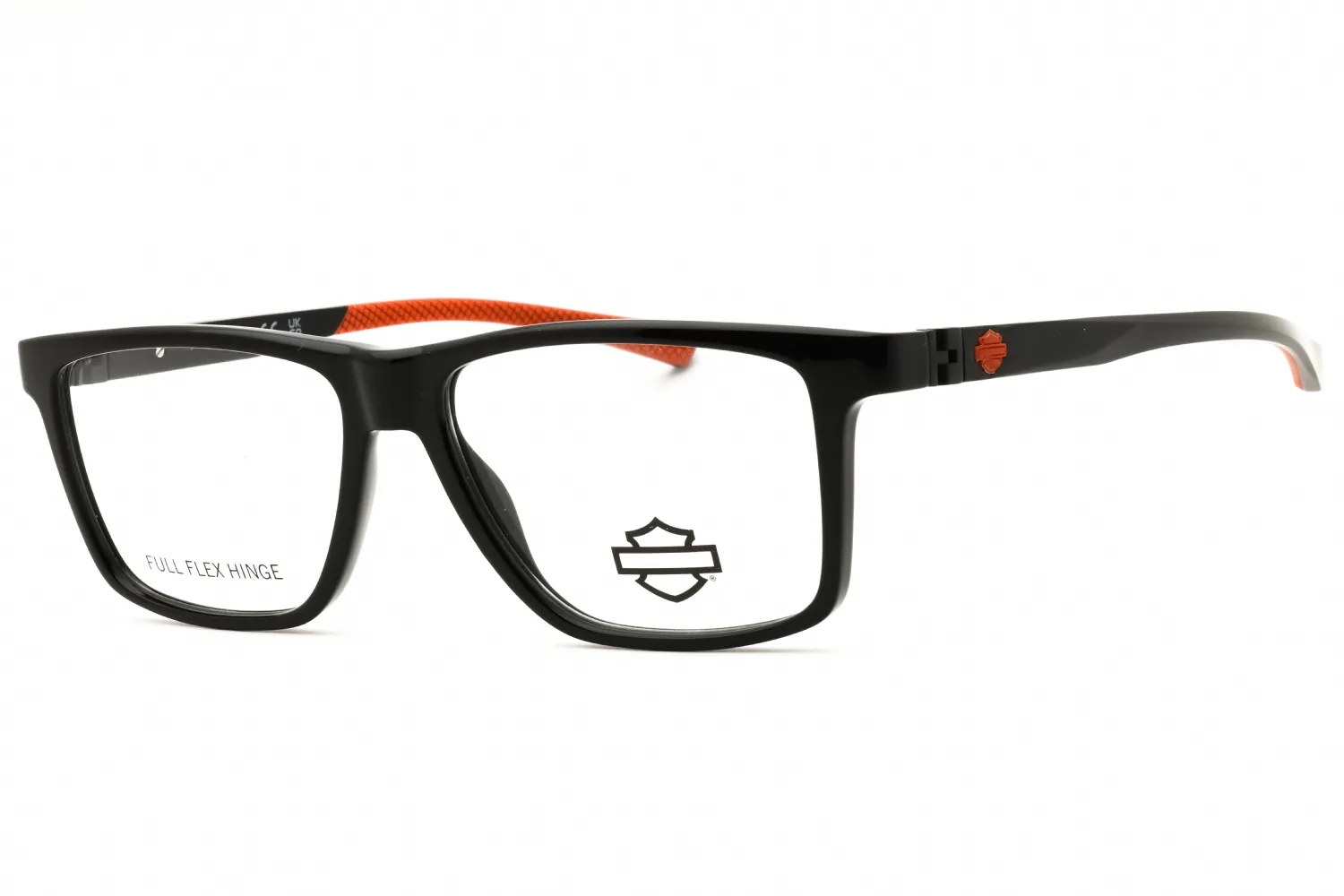 Harley Davidson HD50124 001 Eyeglasses Shiny Black 55mm Men