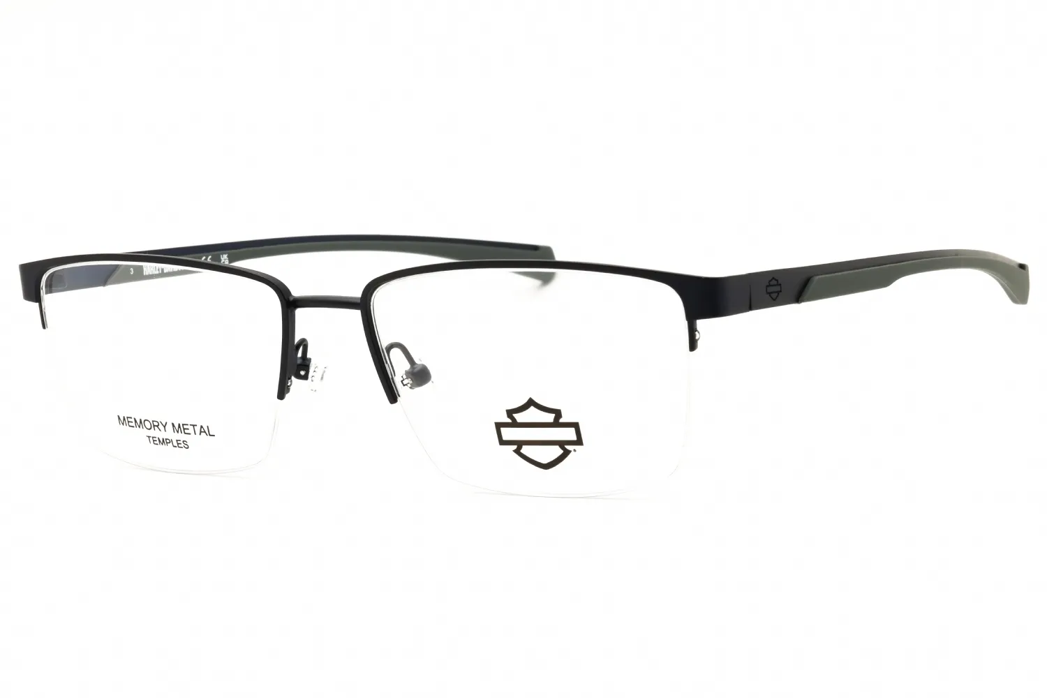 Harley Davidson HD50127 091 Eyeglasses Matte Blue 56mm Men