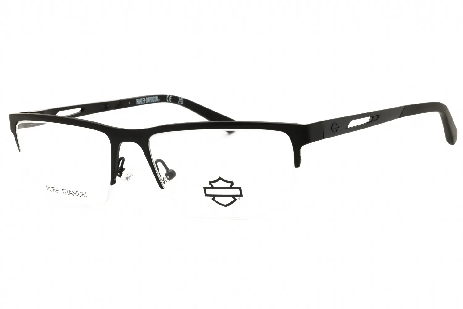 Harley Davidson HD50132 002 Eyeglasses Matte Black 57mm Men