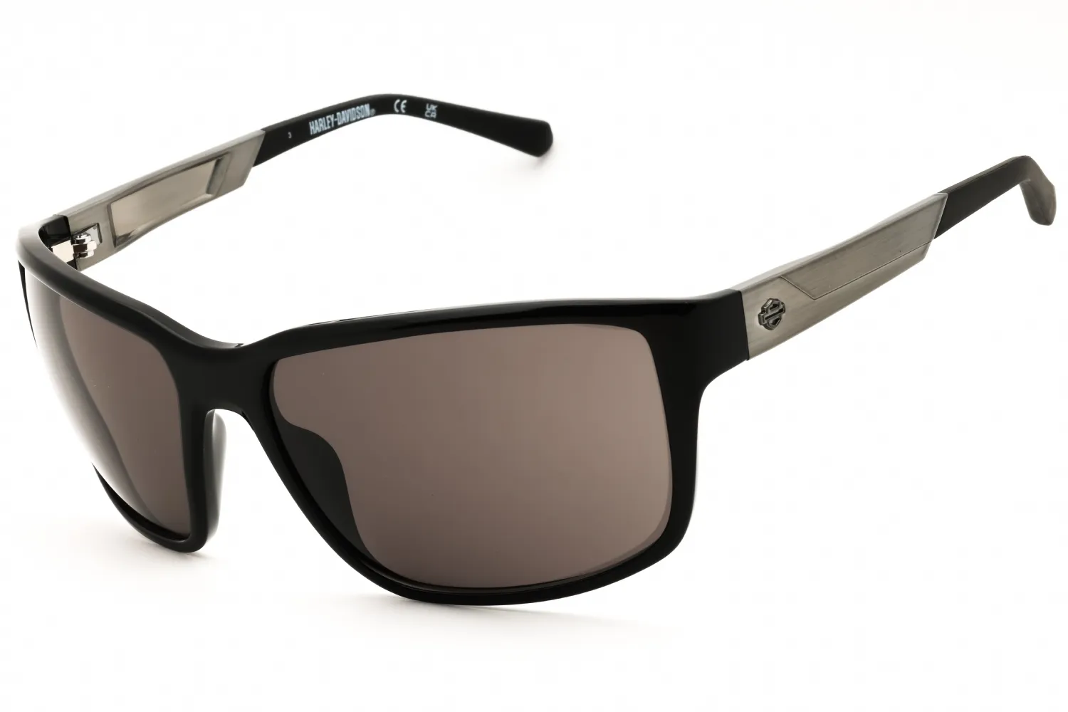 Harley Davidson HD00026 01A Sunglasses Shiny Black 61mm Men