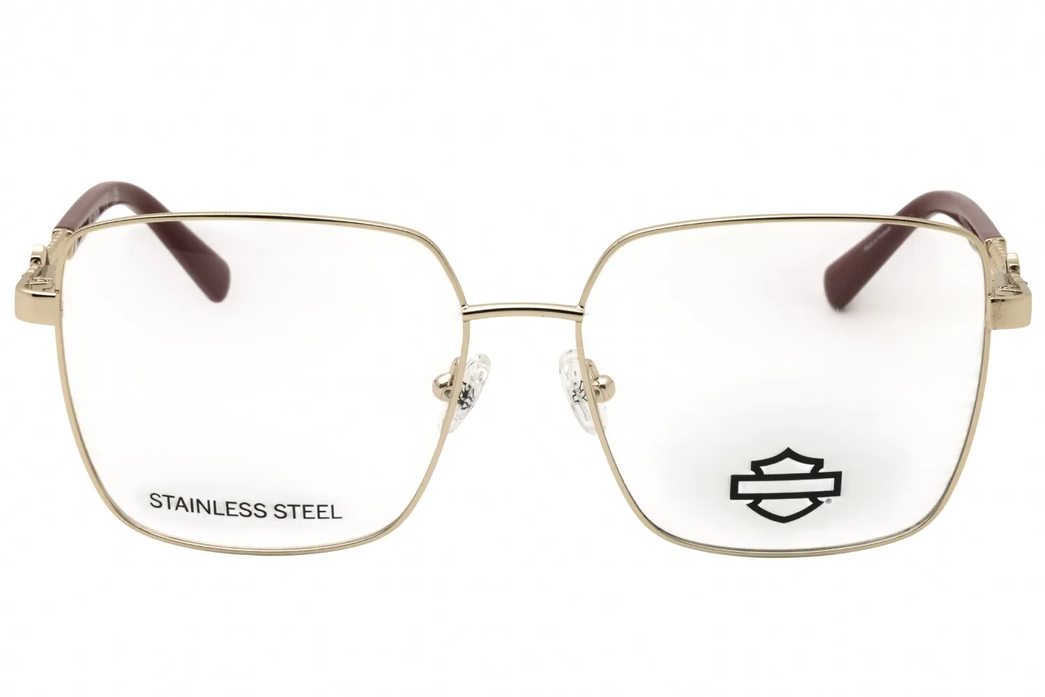Harley Davidson HD50150 032 Eyeglasses Pale Gold 55mm Men 2