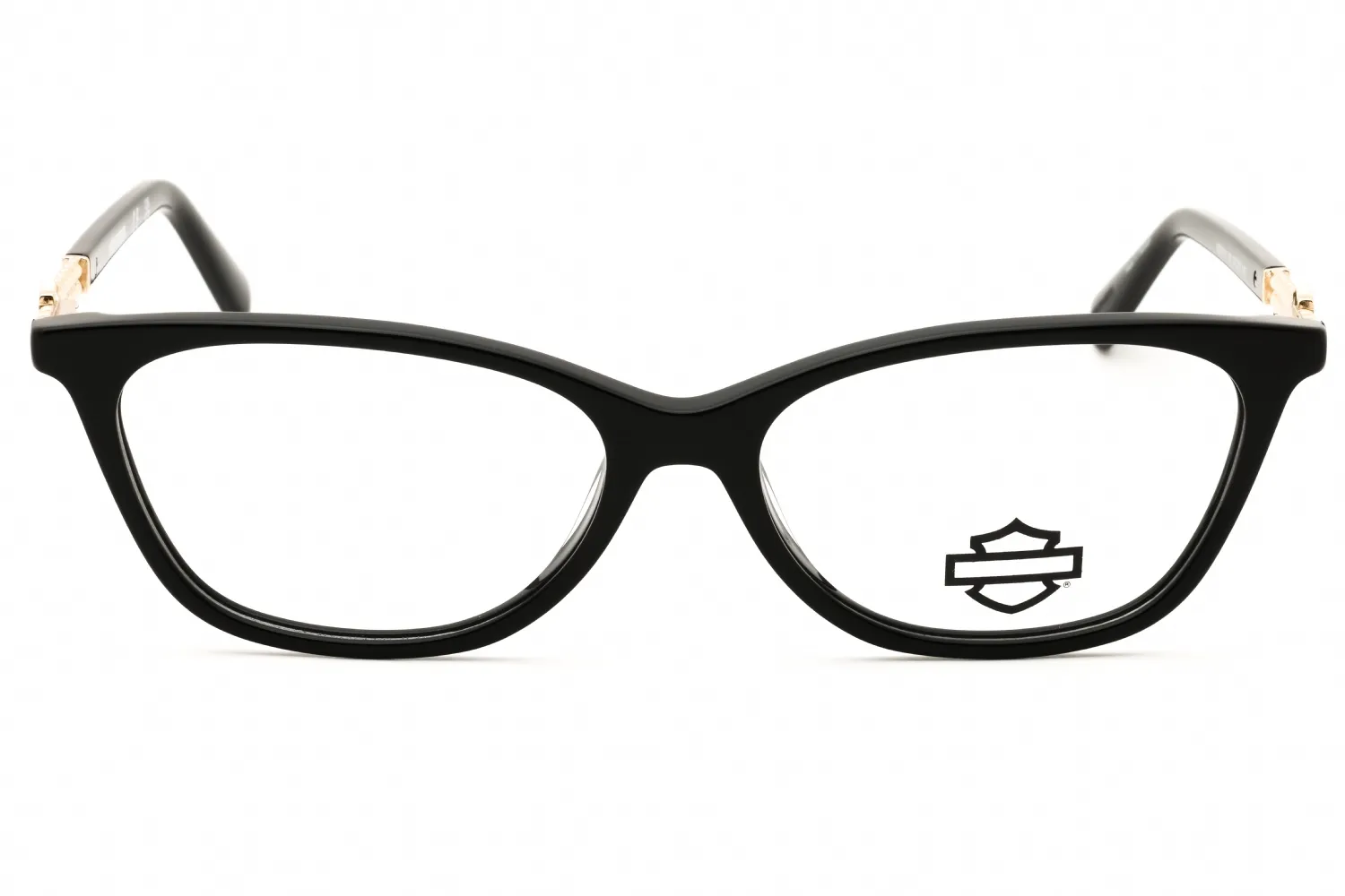 Harley Davidson HD50151 001 Eyeglasses Shiny Black 54mm Women 2