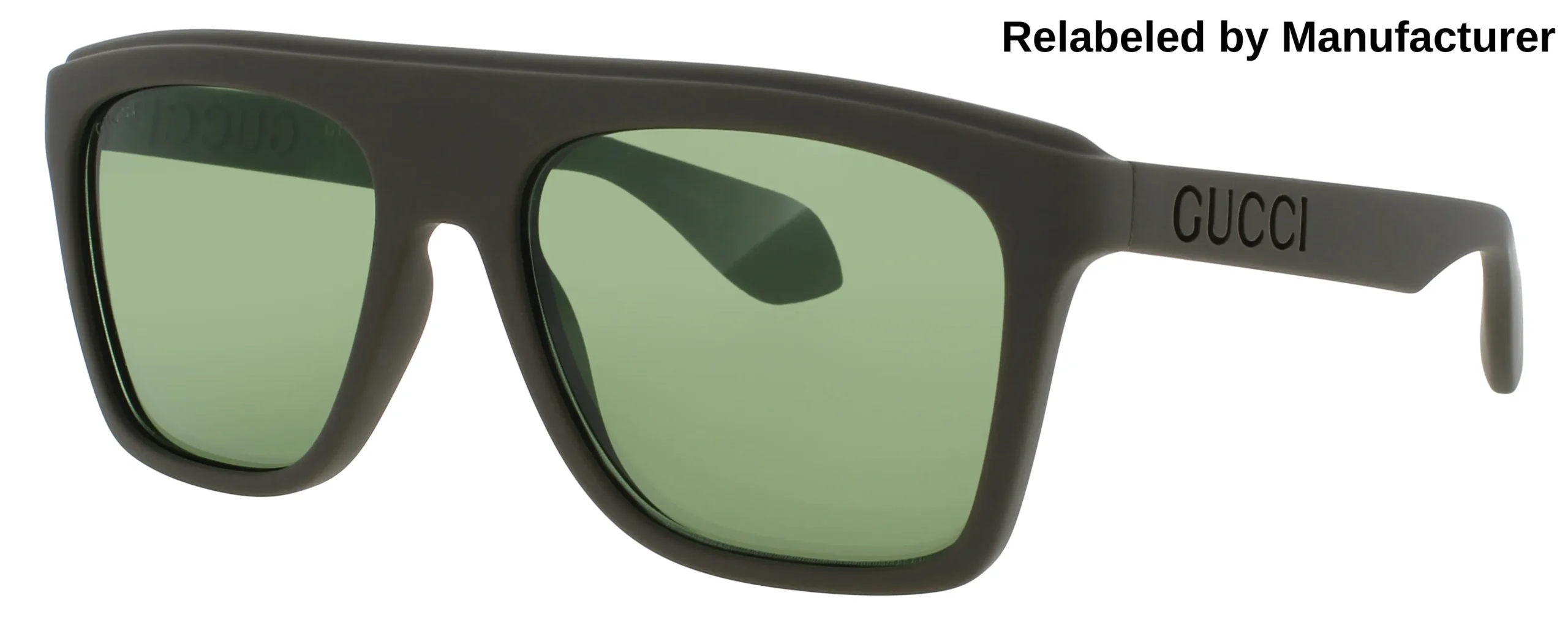 Gucci GG1570S 005 Sunglasses Green 57mm Men